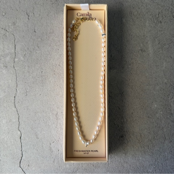 Camilla Jewelry - Camila Coelho Freshwater Pearl Necklace 14”+3” Gold Clasp